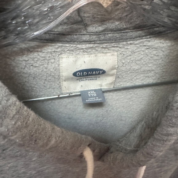 Old Navy Heathered Gray Long Sleeve Hoodie - Men's XL - Picture 4 of 4